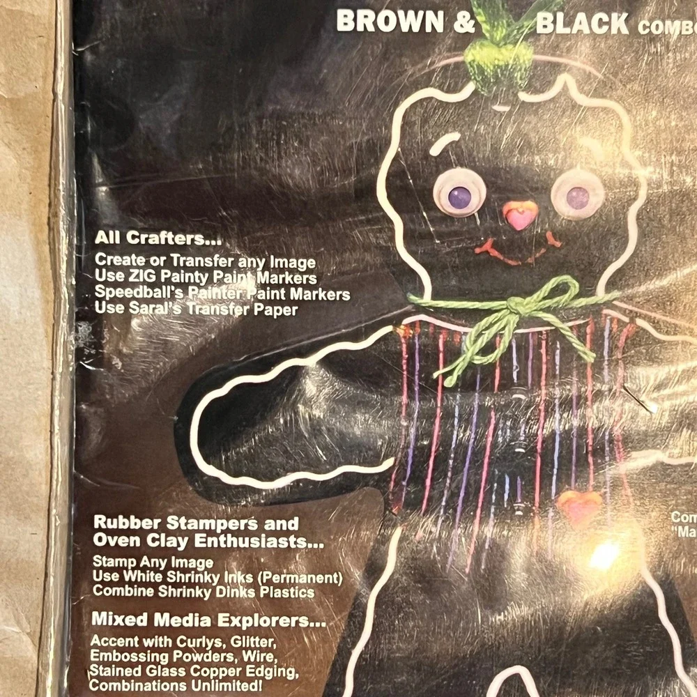 Shrinky Dinks 8x10 Shrinkable Plastic Brown & Black Combo Pack 6 Sheets D200-6A